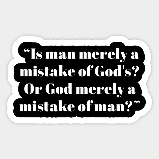 Friedrich Nietzsche Quote Sticker by n23tees